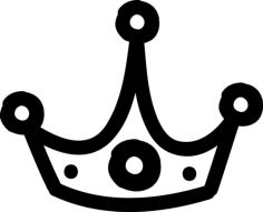 Crown Hand Drawn Outline Sketch Style Svg Vector, Free Vectors File